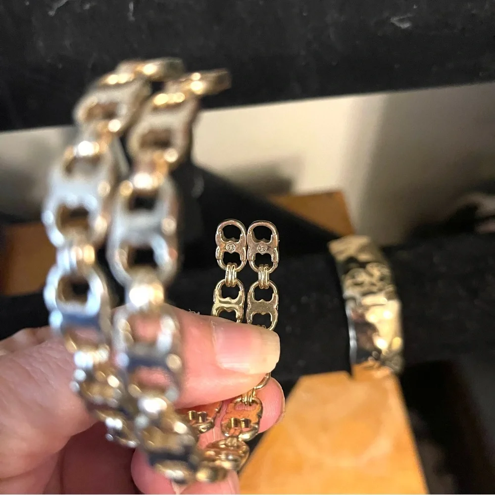- Tory Burch- Gemini Link Bracelet in Silver, EUC